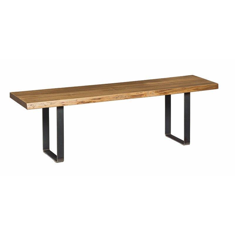 Express Ship Live Edge Dining Bench- U Base Dining Barkmans