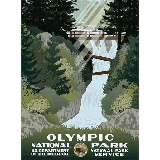 Olympic National Park Poster Decor Ford Craftsman