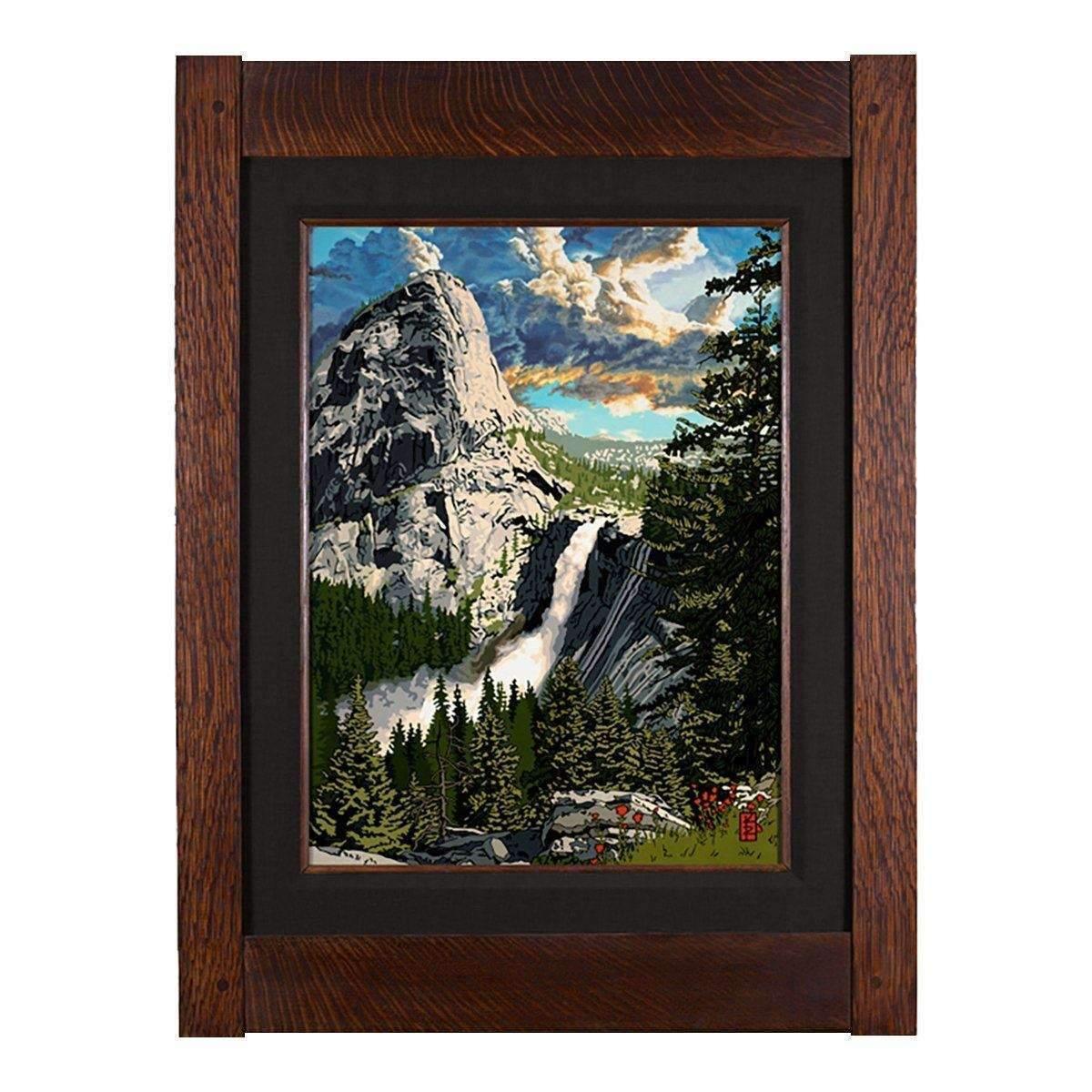 Liberty Cap - Yosemite Park Giclee Decor Keith Rust Extra Extra Large Coal Black