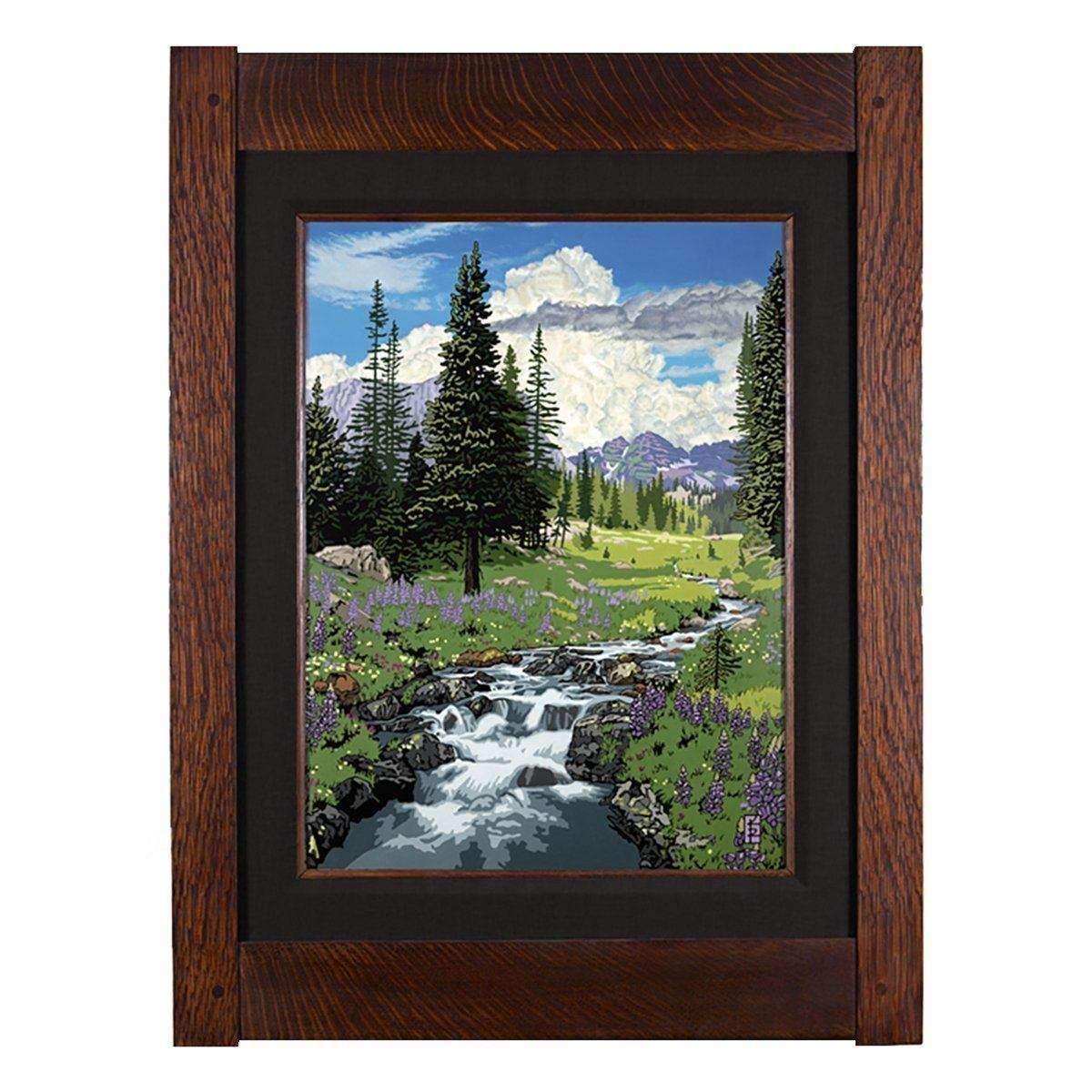 Spring Meadow - Seasonal Landscape Decor Keith Rust Extra Extra Large Coal Black