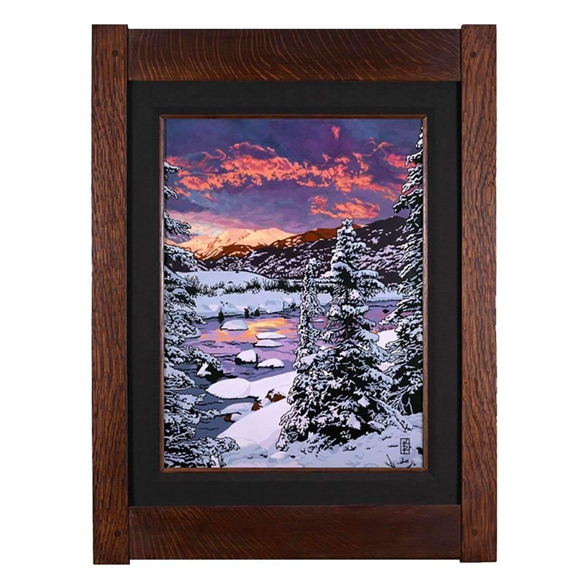 Winter Chill - Seasonal Landscape Decor Keith Rust Extra Extra Large Coal Black