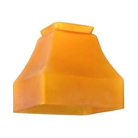 Bungalow Amber Glass Shade Interior Lighting Meyda