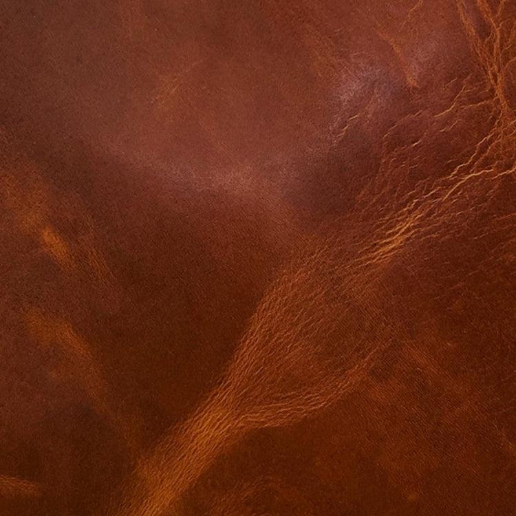 Leather Sample-Polo Club Caramel Wax Pull Up Leather Samples Omnia