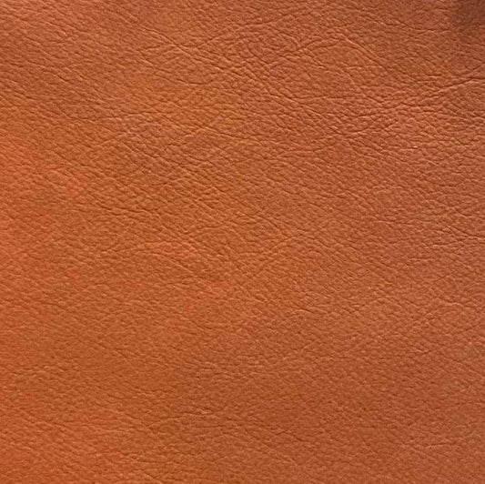 Leather Sample-Silk Terracotta Aniline Leather Samples Omnia 