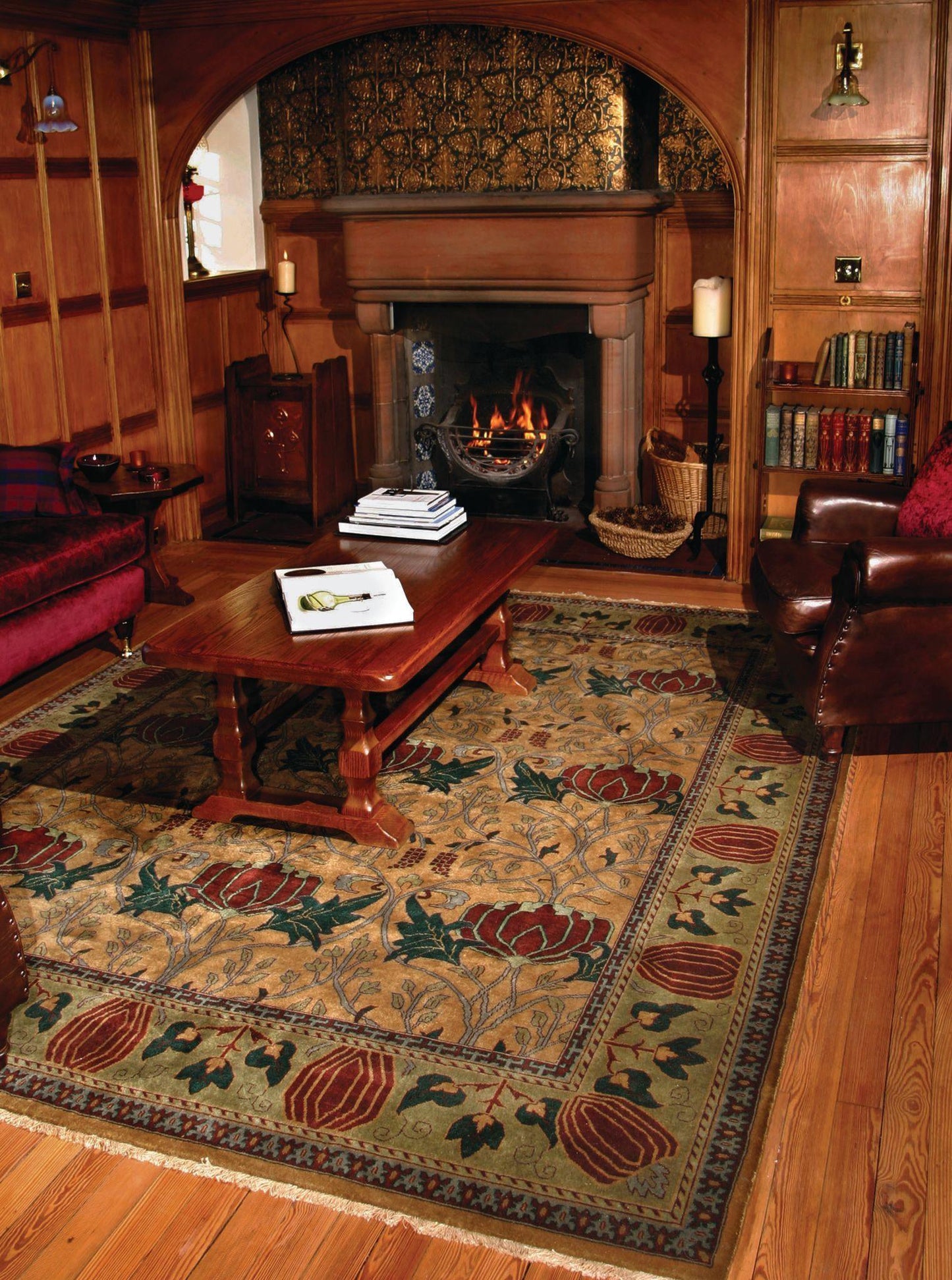 Oak Park Gold Rug Persian Carpet