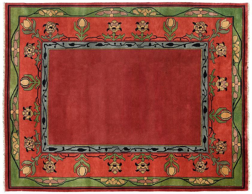 Voysey Border Rug Persian Carpet 