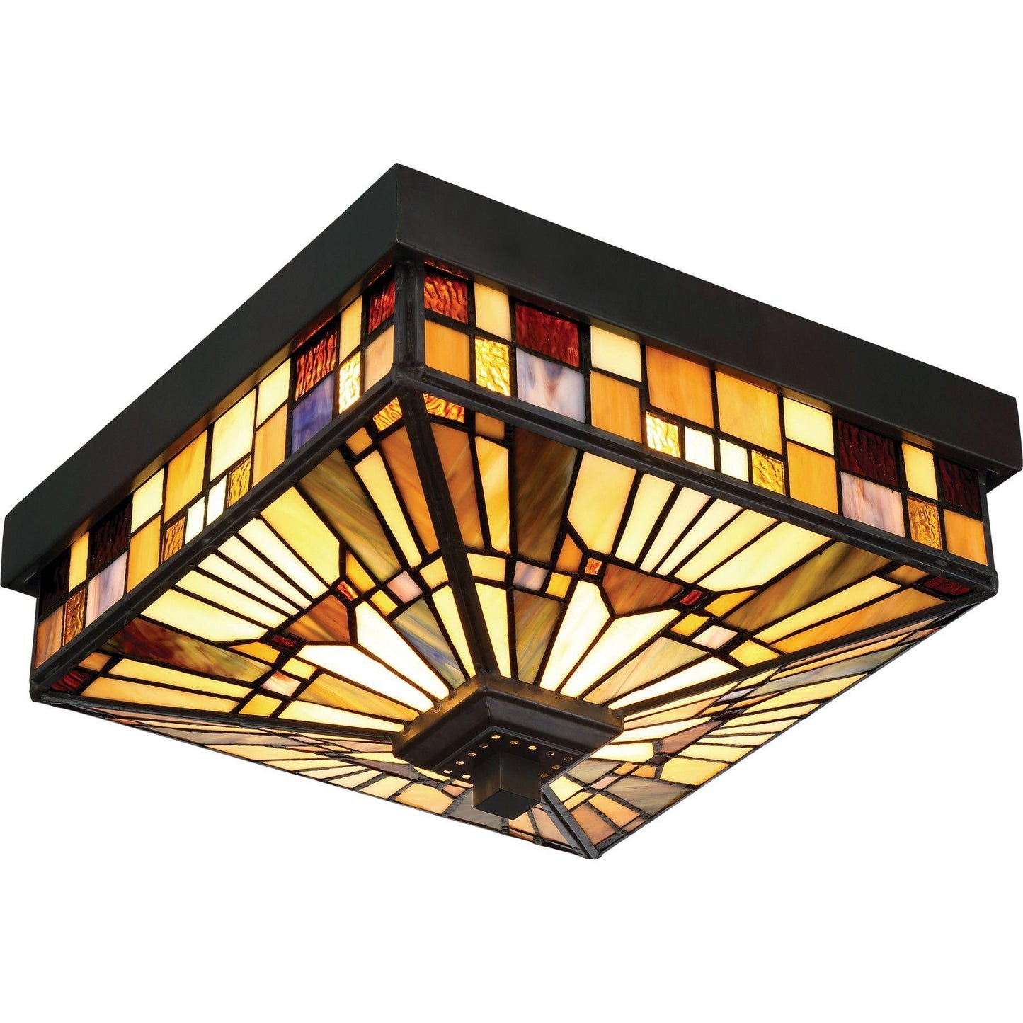 Inglenook Square Flush Mount - 11" Exterior Lighting Quoizel
