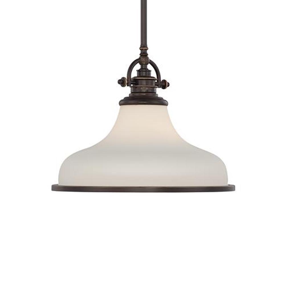 Grant Opal Bronze Pendant Interior Lighting Quoizel