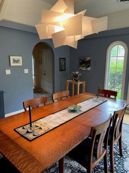 Art Nouveau Table Runner- Green Accent Table Runners Rennie and Rose