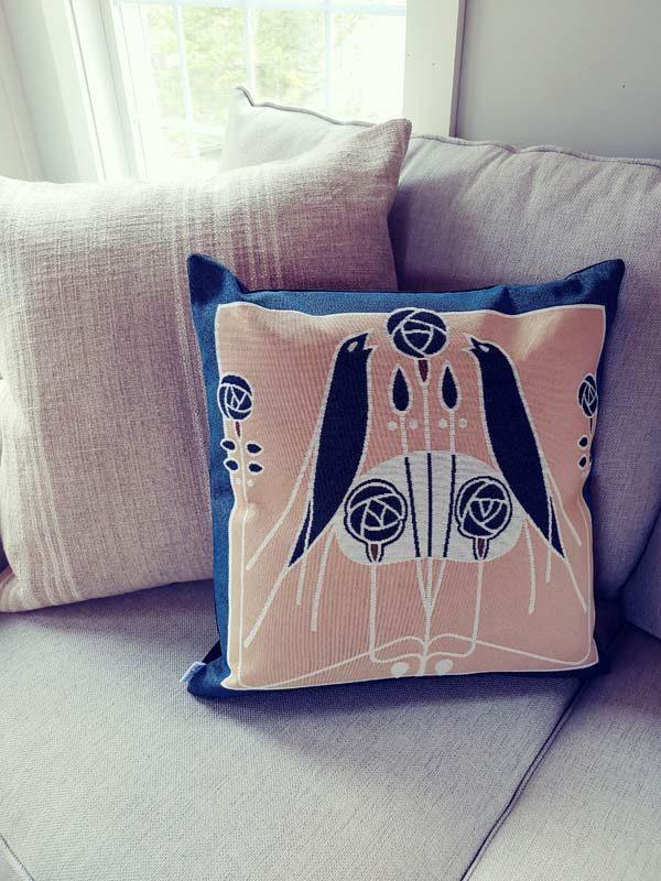 Craftsman Songbirds Pillow Throw Pillows Rennie and Rose