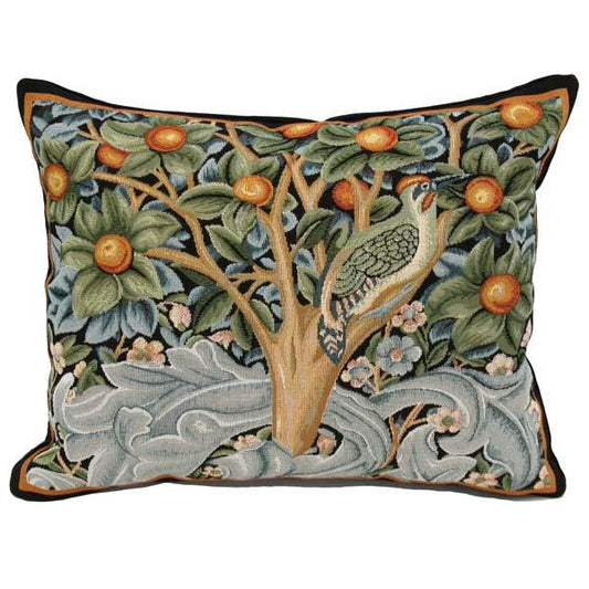 William Morris Woodpecker Lumbar Pillow Throw Pillows Rennie and Rose 