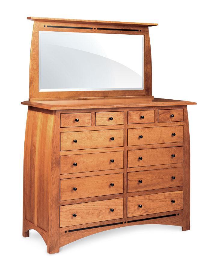 Aspen 12-Drawer Bureau with Inlay Bedroom Simply Amish