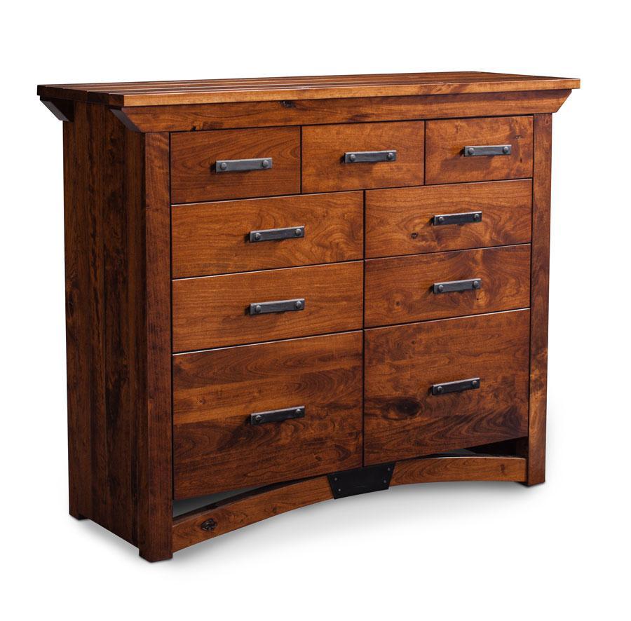 B&O Railroad Trestle Bridge Mule Chest Bedroom Simply Amish Smooth Cherry