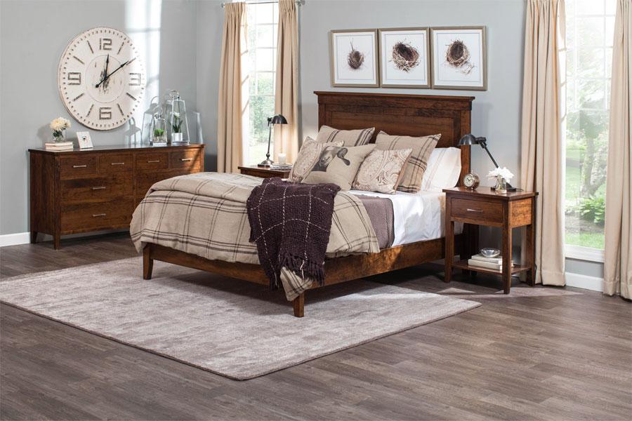 Crawford Single Panel Bed Bedroom Simply Amish