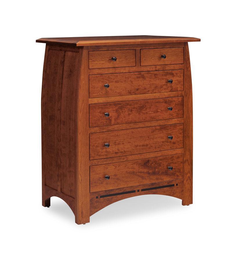 Express Ship Aspen 6-Drawer Chest Cherry Bedroom Simply Amish