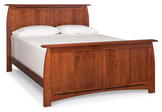 Express Ship Aspen Panel Bed Bedroom Simply Amish King 