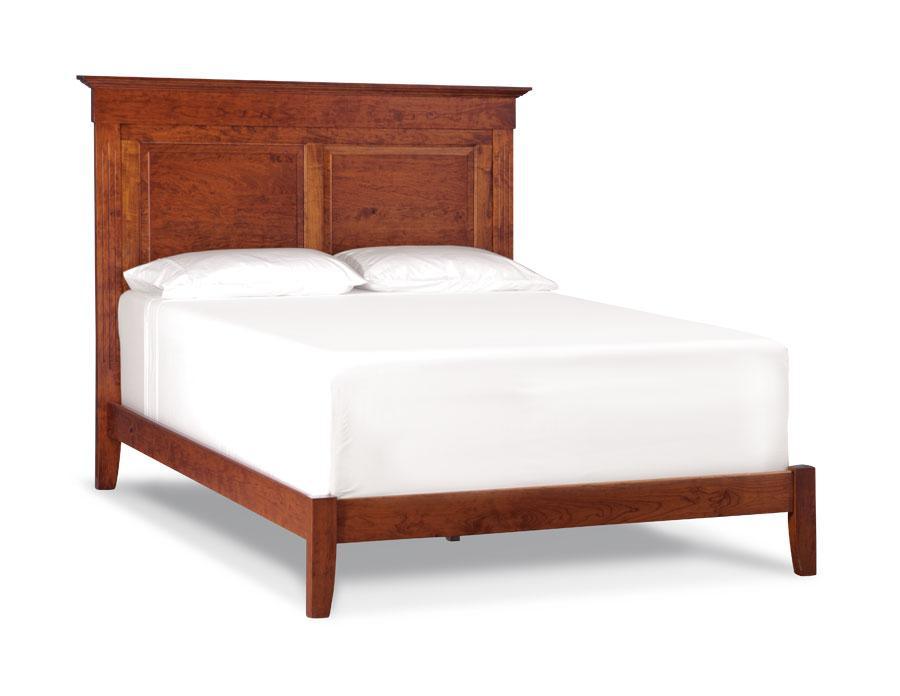 Express Ship Shenandoah Deluxe Bed with Wood Frame Bedroom Simply Amish California King