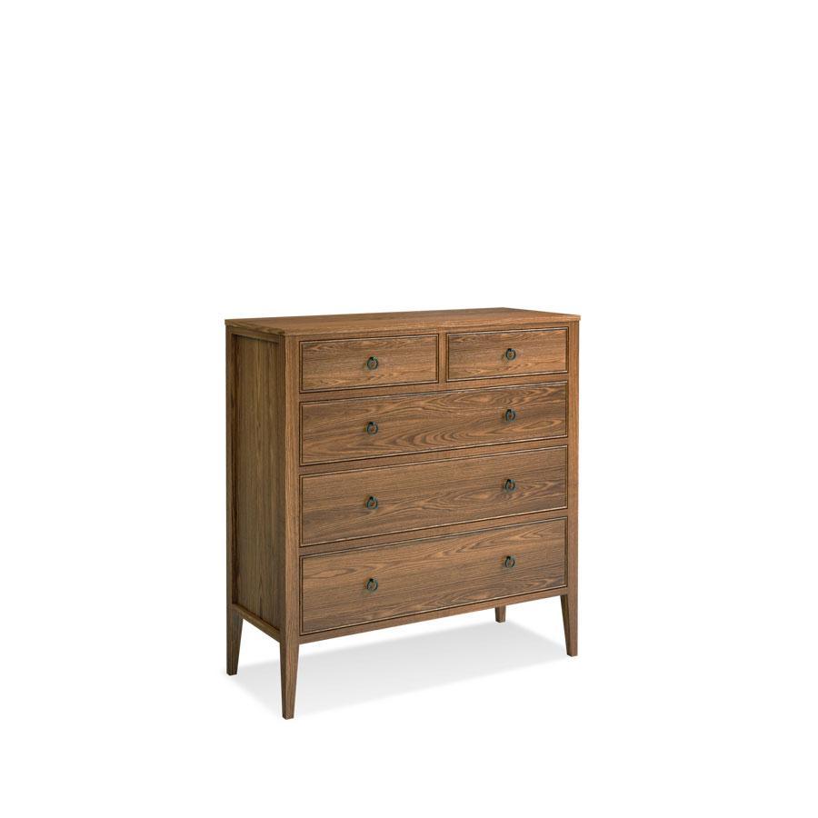 Hamptons 5-Drawer Chest Bedroom Simply Amish Smooth Cherry