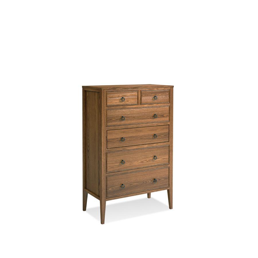 Hamptons 6-Drawer Chest Bedroom Simply Amish Smooth Cherry