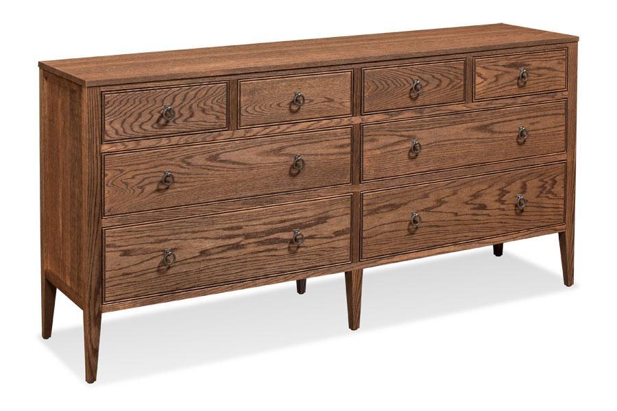 Hamptons 8-Drawer Dresser Bedroom Simply Amish Smooth Cherry
