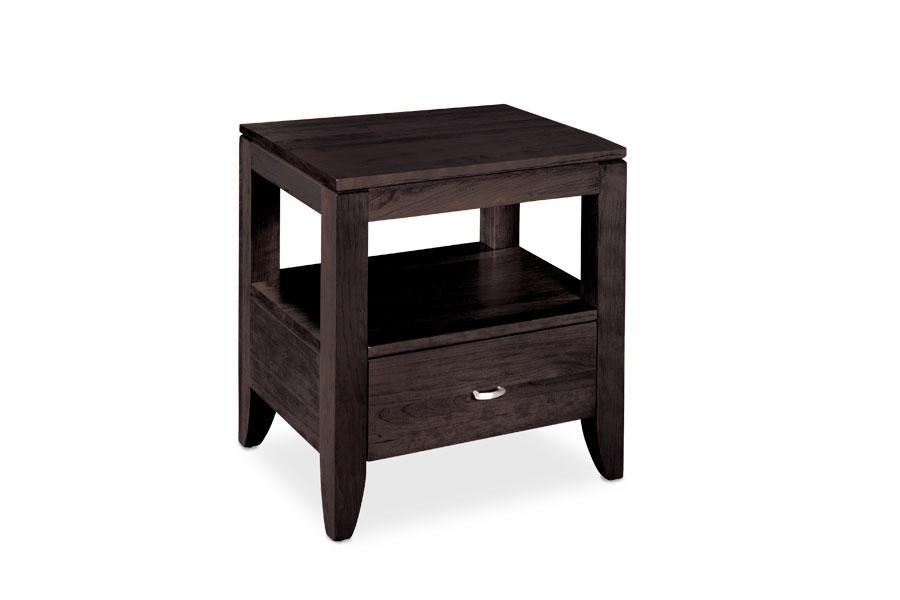 Justine Open Nightstand Bedroom Simply Amish Smooth Cherry