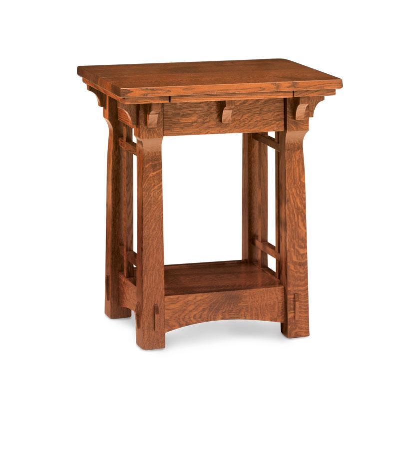 MaKayla Nightstand Table Bedroom Simply Amish Smooth Cherry