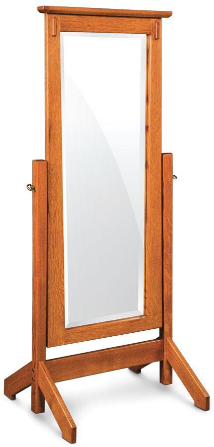 McCoy Cheval Mirror Bedroom Simply Amish Smooth Cherry 