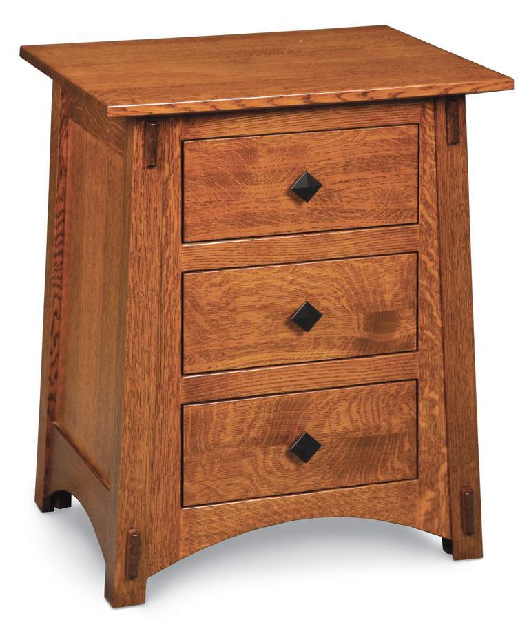 McCoy Nightstand with Drawers Bedroom Simply Amish Smooth Cherry