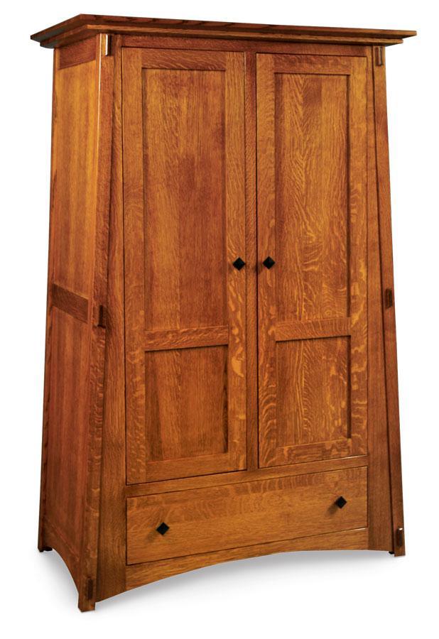 McCoy Wardrobe Bedroom Simply Amish Smooth Cherry
