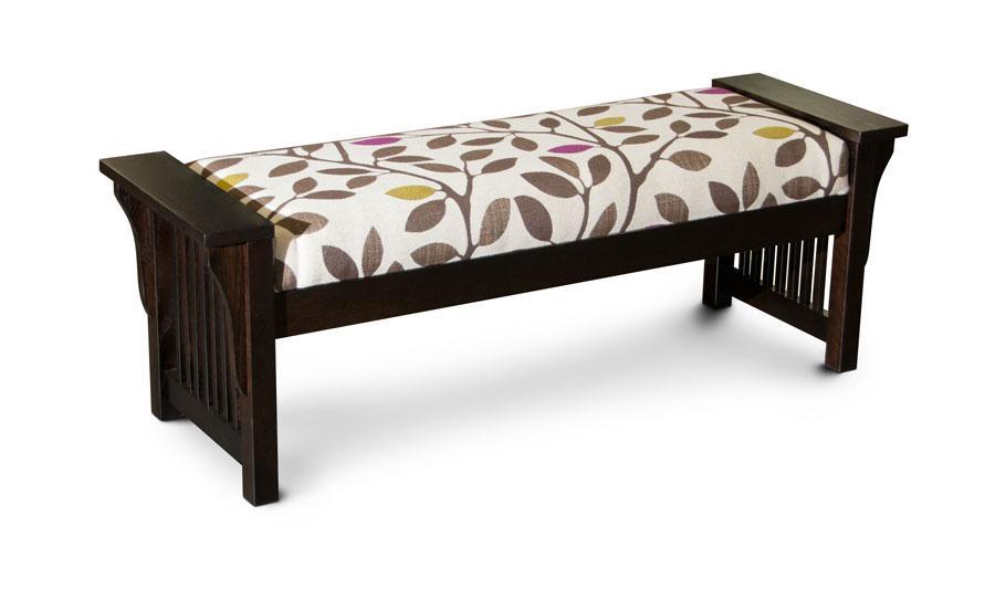 Prairie Mission Lounge Bench Bedroom Simply Amish