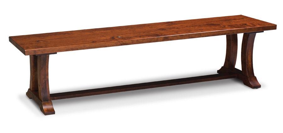 Alexandria Dining Bench Off Catalog Simply Amish 36 inch Smooth Cherry