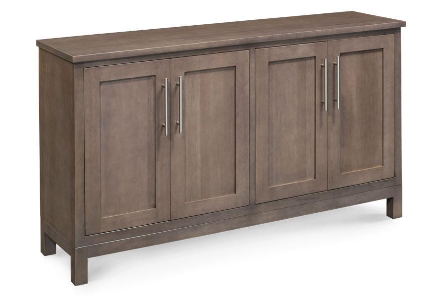 Auburn Bay Credenza Office Simply Amish 60 inch Smooth Cherry