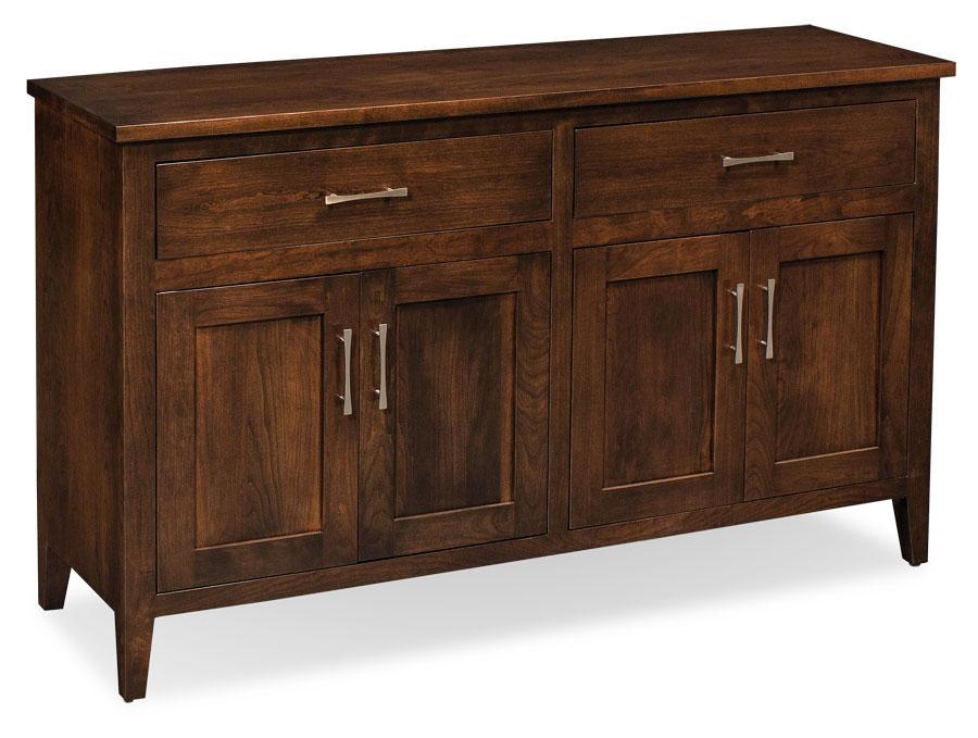 Crawford Buffet with Legs Dining Simply Amish 60 inch Smooth Cherry