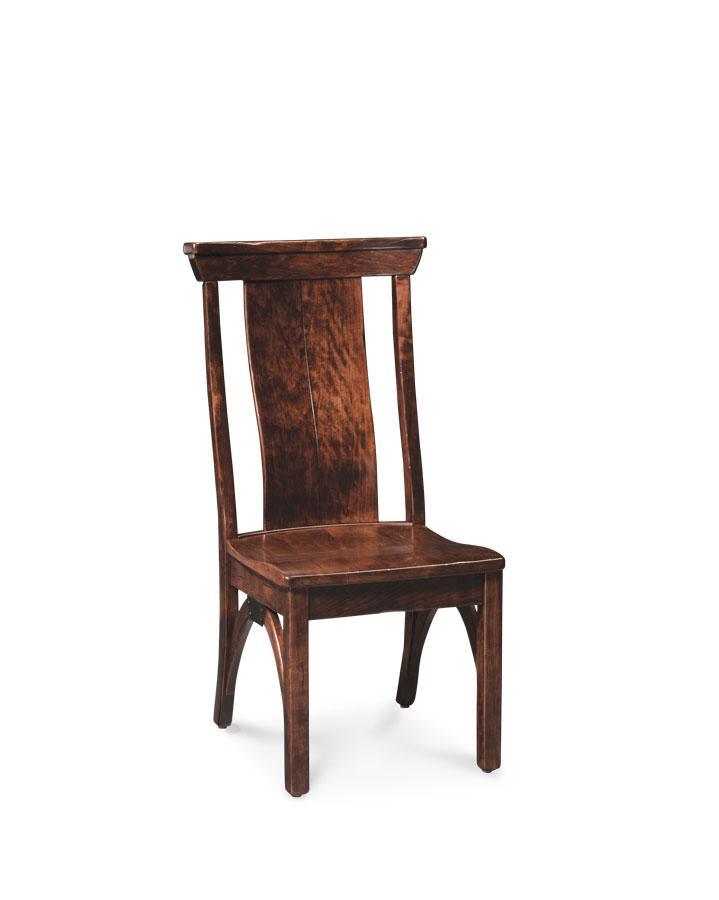 Express Ship B&O Railroad Trestle Bridge Side Chair Dining Simply Amish