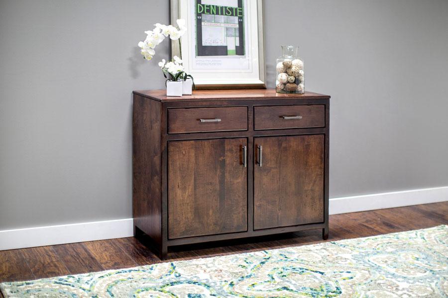 Express Ship Sheffield 2-Door Sideboard-Bourbon Off Catalog Simply Amish
