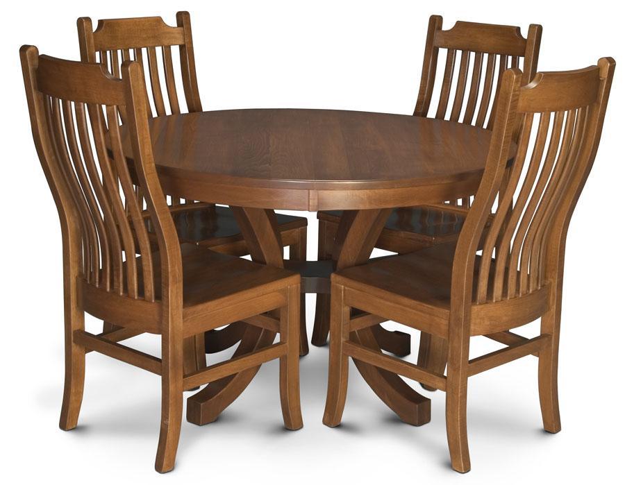 Loft II Round Pedestal Table Off Catalog Simply Amish