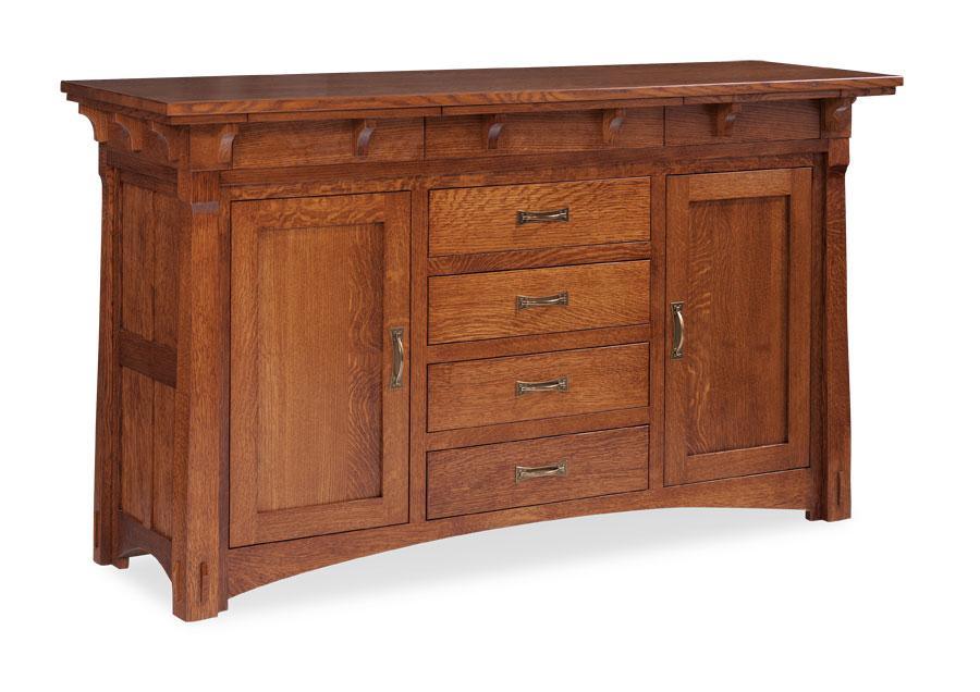 MaRyan Sideboard Dining Simply Amish Smooth Cherry