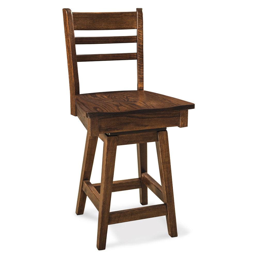 Mills Swivel Barstool Dining Simply Amish