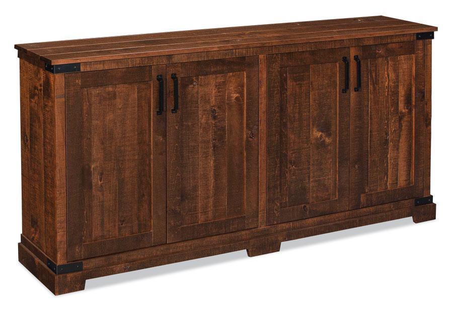 Montauk Credenza,(Rough Sawn Std) Office Simply Amish 60 inch Smooth Cherry