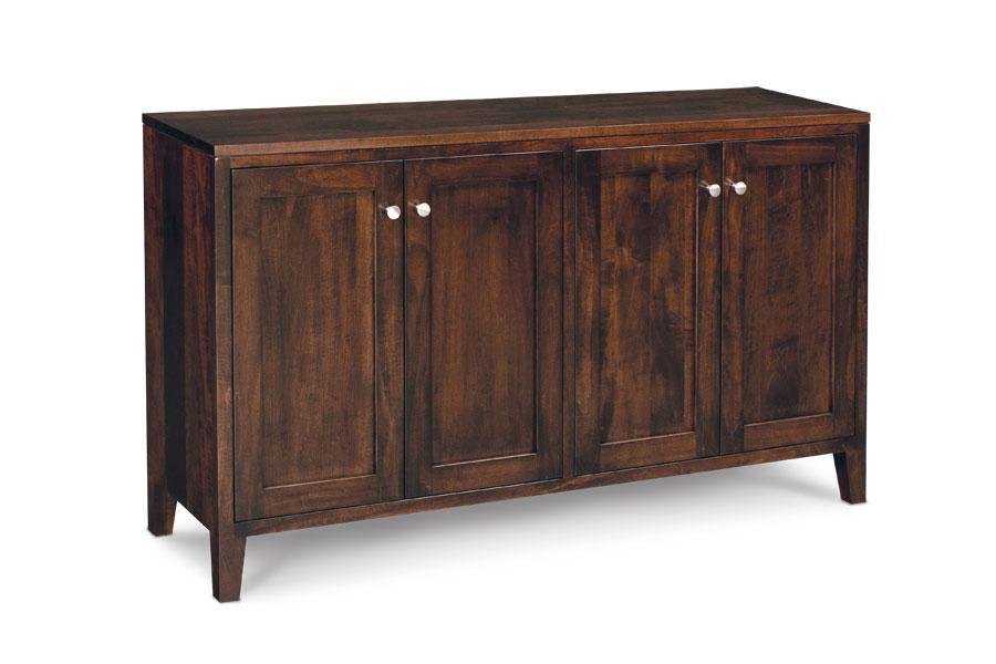 Parkdale Credenza Office Simply Amish 60 inch Smooth Cherry