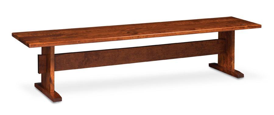 Shenandoah Dining Trestle Bench Dining Simply Amish 36 inch Smooth Cherry