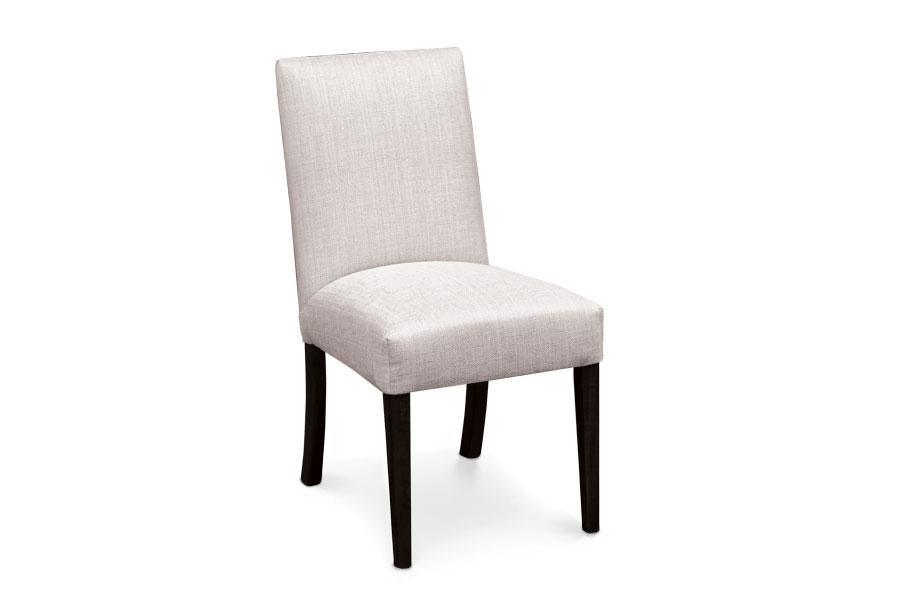 Theo Side Chair Off Catalog Simply Amish Gray Performance Fabric Smooth Cherry