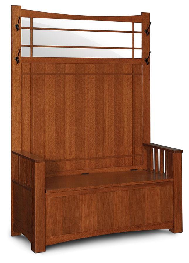 Prairie Mission Hall Bench in your choice of wood and finish