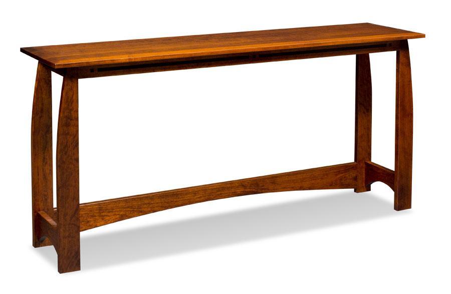 Aspen Console Bar Table Living Simply Amish Smooth Cherry