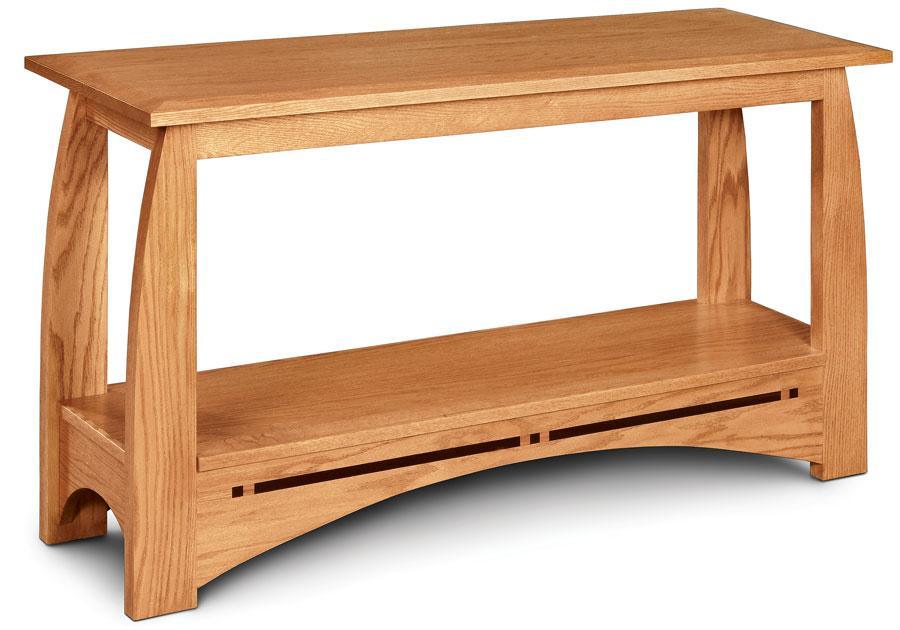 Aspen Sofa Table with Inlay Living Simply Amish 48 inch w Smooth Cherry