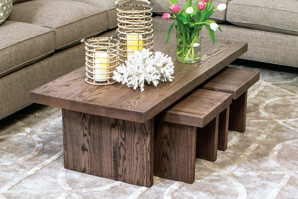 Auburn Bay Tuck Away Coffee Table Living Simply Amish