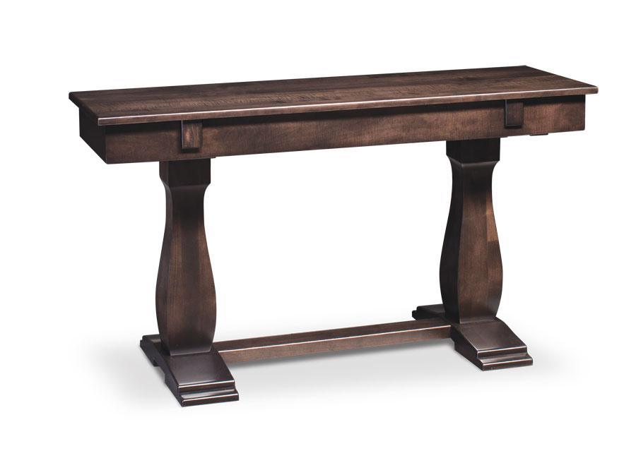 Avalon Convertible Sofa Dining Table Living Simply Amish 54 inch Smooth Cherry