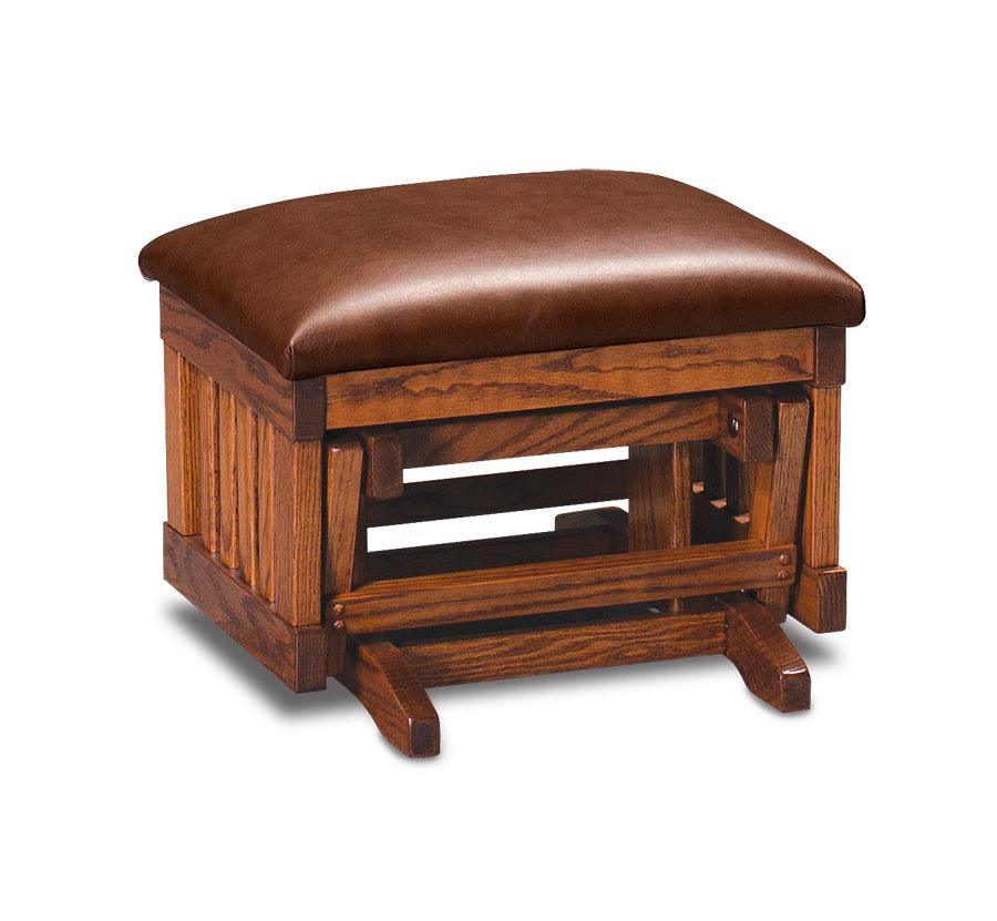 Express Ship Urbandale Glider Ottoman Living Simply Amish