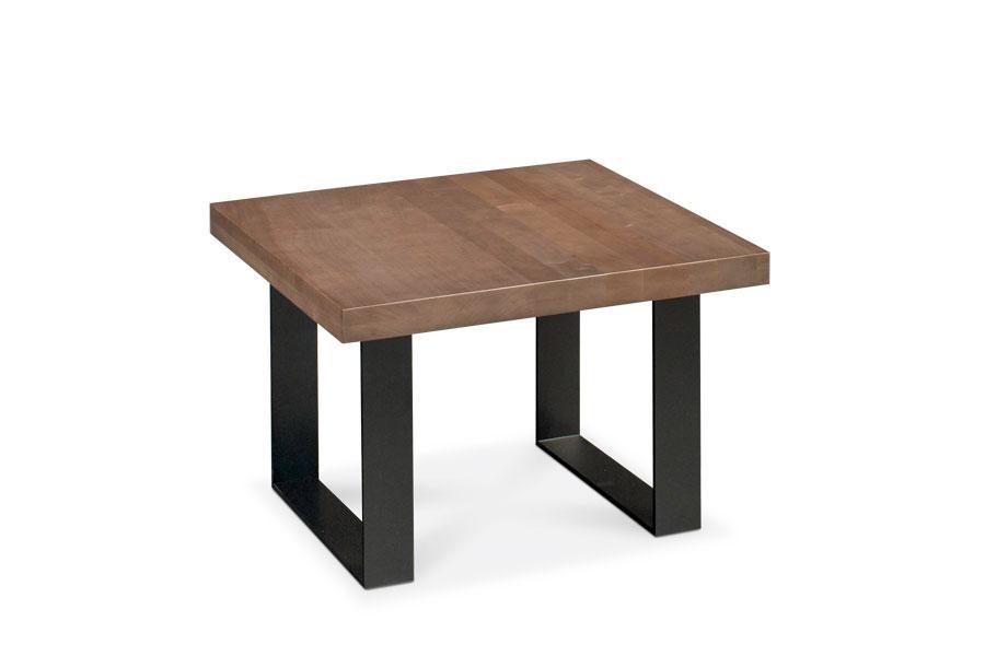 Ironwood Square Coffee Table Living Simply Amish 26 inch x26 inch Black Smooth Cherry