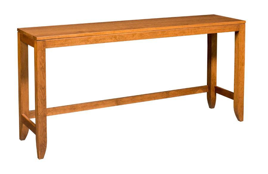 Justine Console Bar Table Living Simply Amish Smooth Cherry